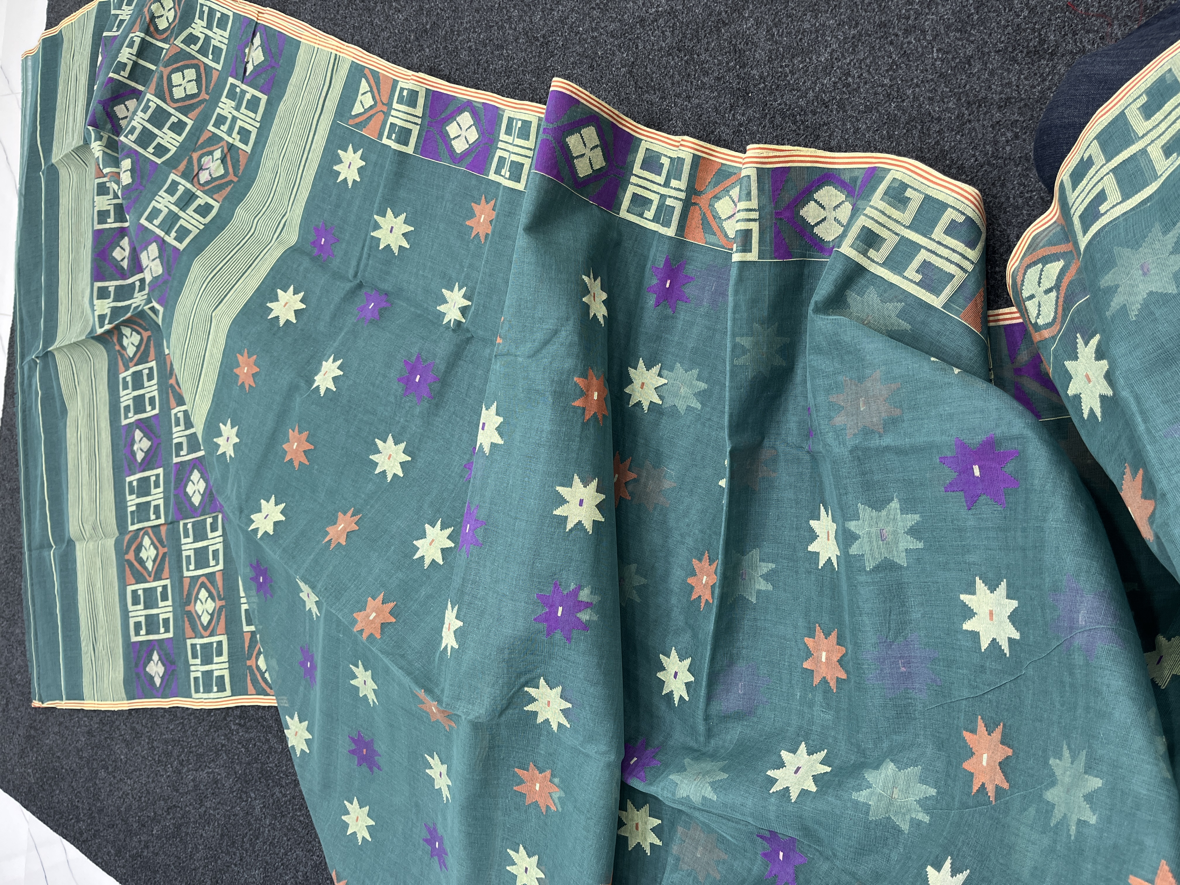 Beautiful cotton shed dhakai jamdani saree