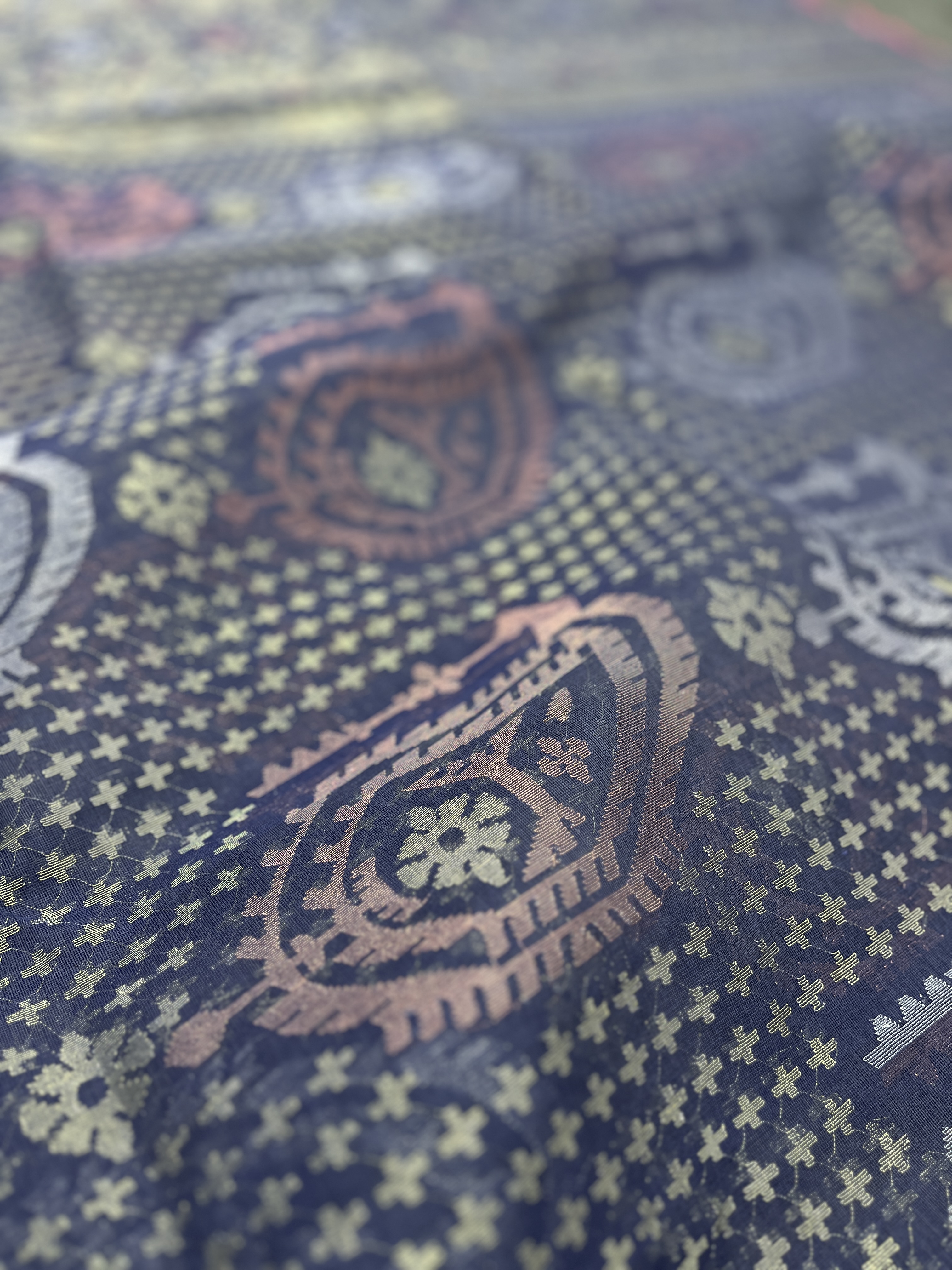 Exclusive khadi cotton dhakai jamdani saree