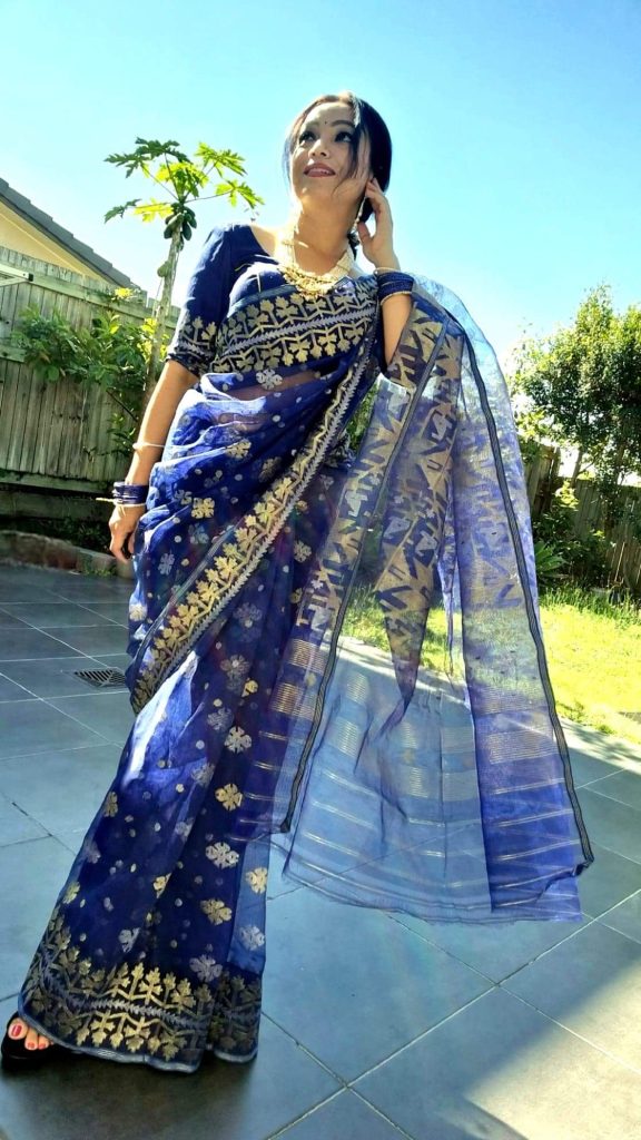 Gorgeous jamdani saree