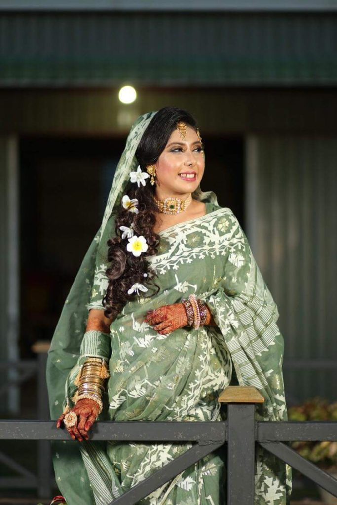 Bridal Jamdani saree